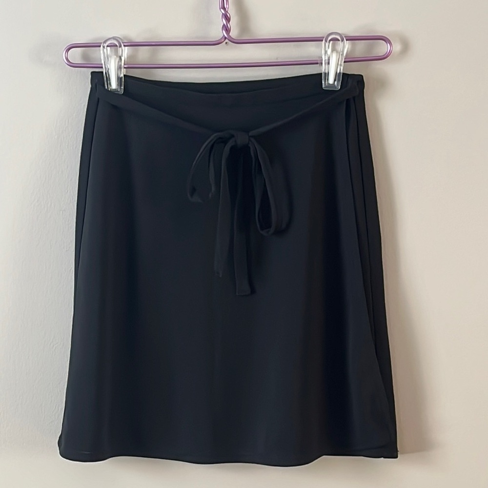 Women’s Le Chateau Wrap Around Side Tie Midi  Skirt